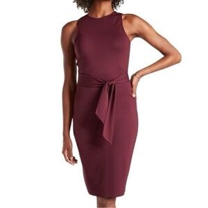 Express Deep Purple Midi Dress